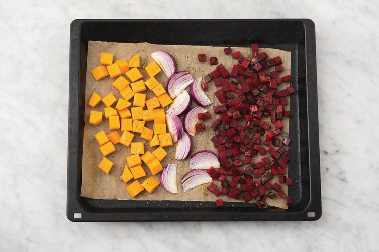 Roast the veggies