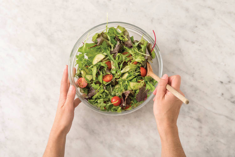 Dress the salad