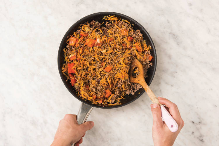 Cook the veg