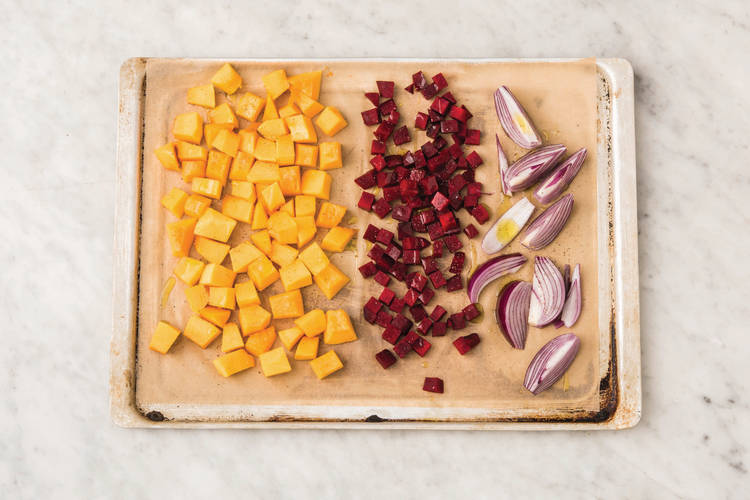Roast the veggies