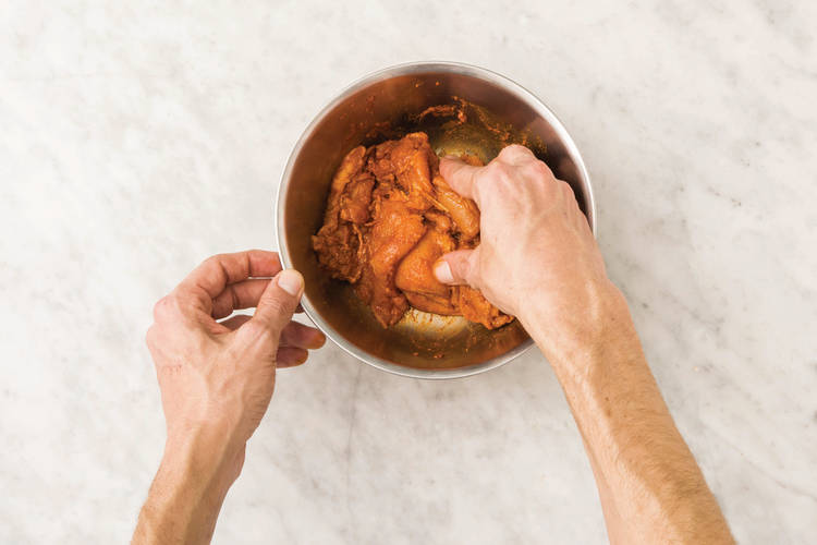 Add flavour to the chicken