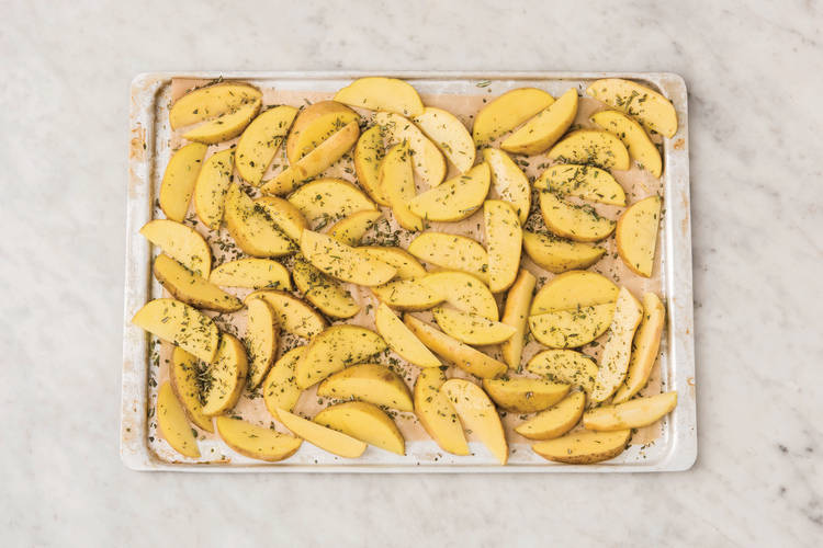 Bake the wedges