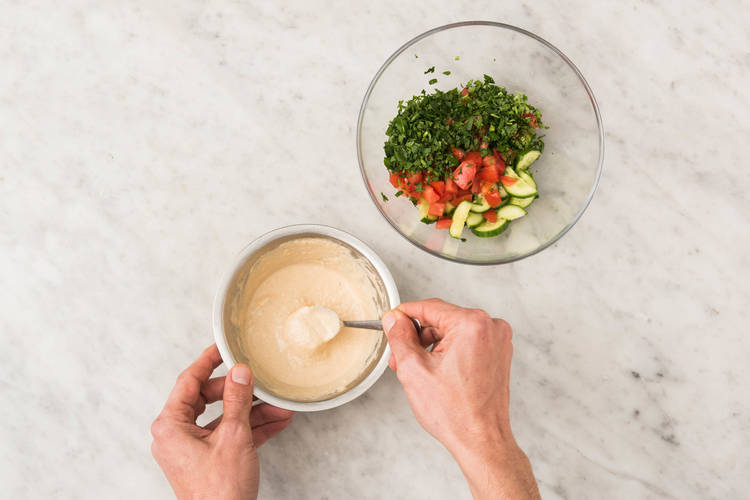 5 ASSEMBLER LA SALADE