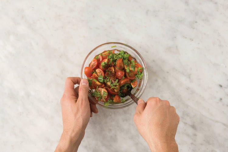 Make the tomato salsa