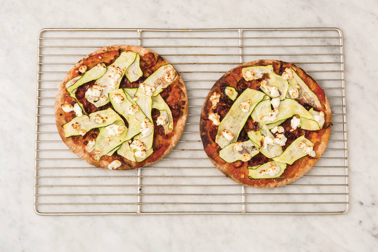 Bake the pizzas
