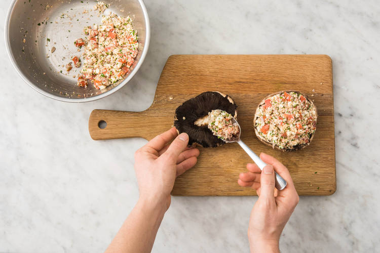 FÜR DIE PORTOBELLO-PILZE