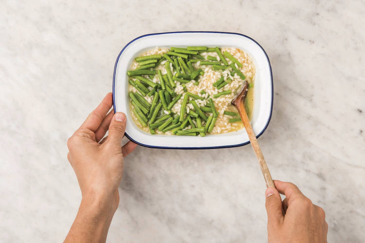 Bake the risotto