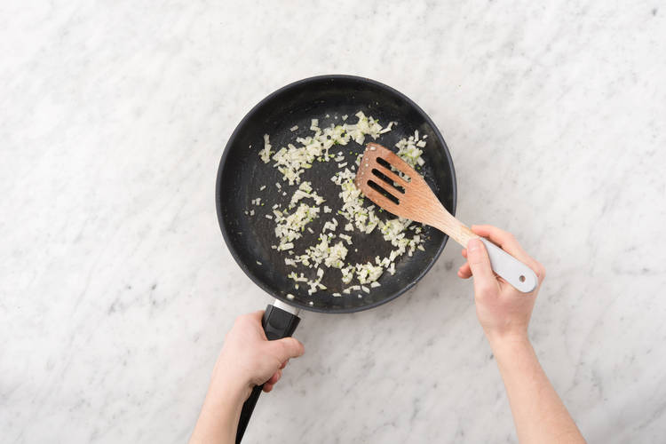 Cook the veggies