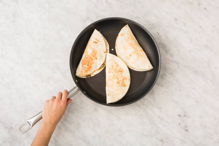 4 COOK QUESADILLAS