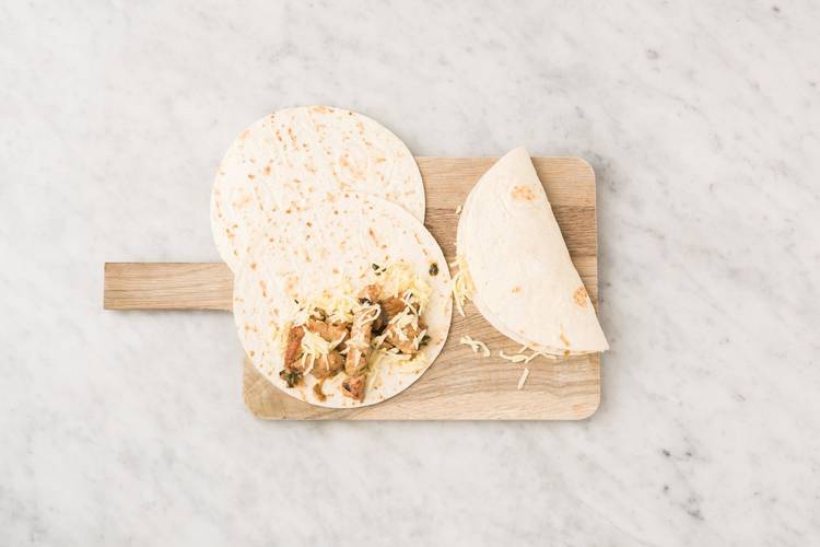 3 ASSEMBLE QUESADILLAS