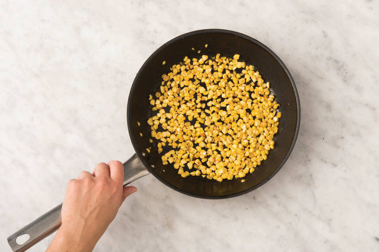 Char the corn