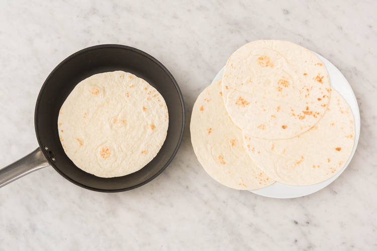 Tortilla's verwarmen