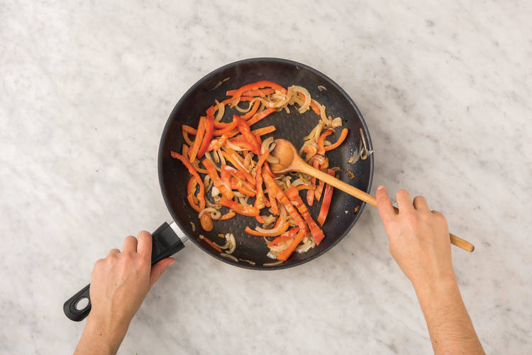 Caramelise veggies