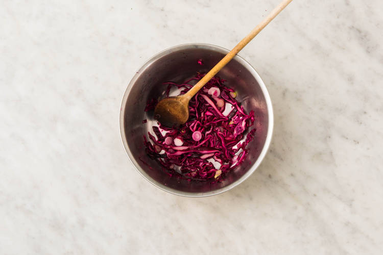 Marinate Slaw and Make Crema