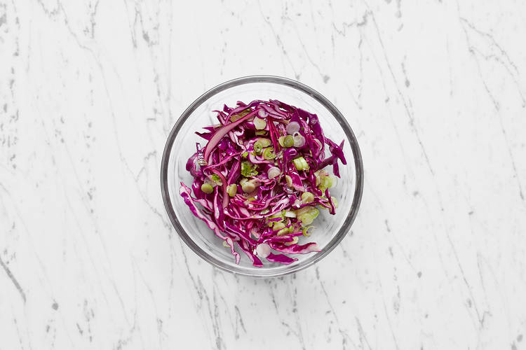 Marinate Slaw and Make Crema