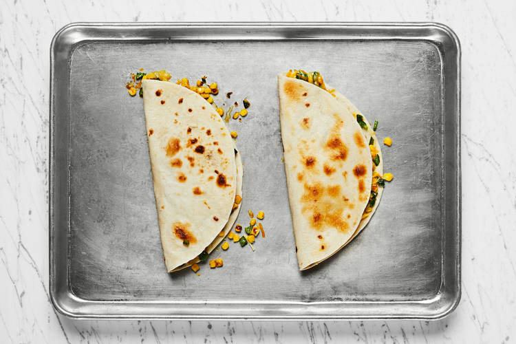 Assemble Quesadillas