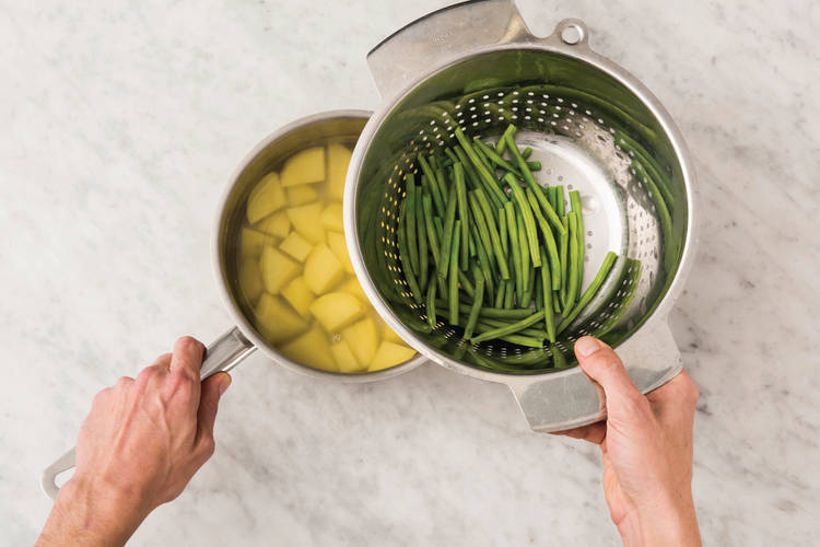 Cook the potatoes