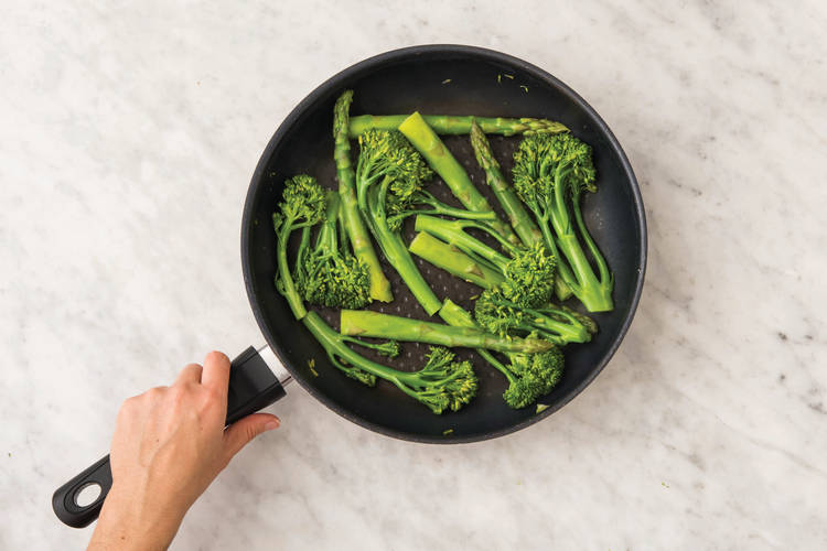 Cook the greens