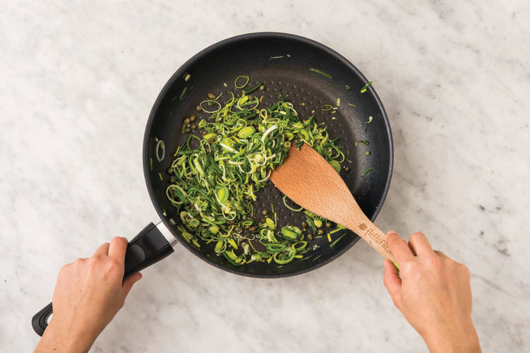 Cook the leek