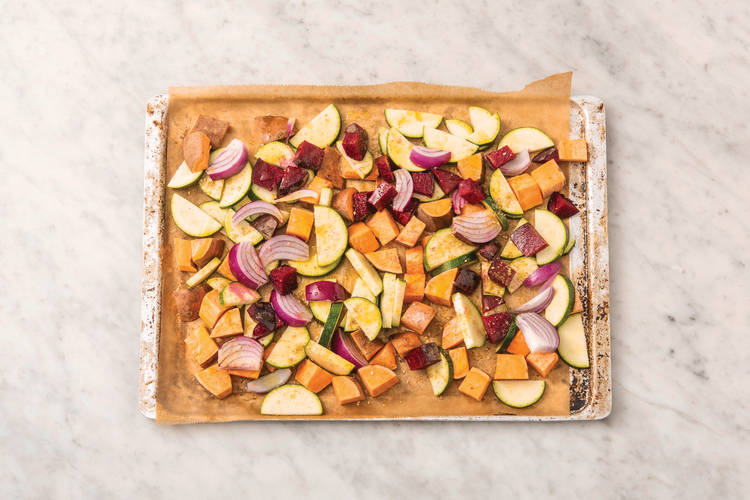 Roast the veggies