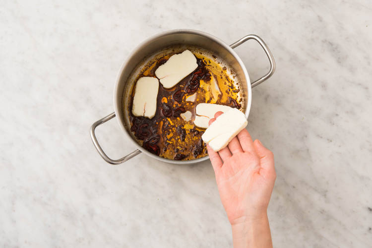 Halloumi backen