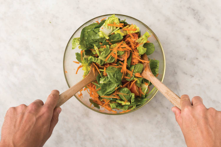 Dress the salad