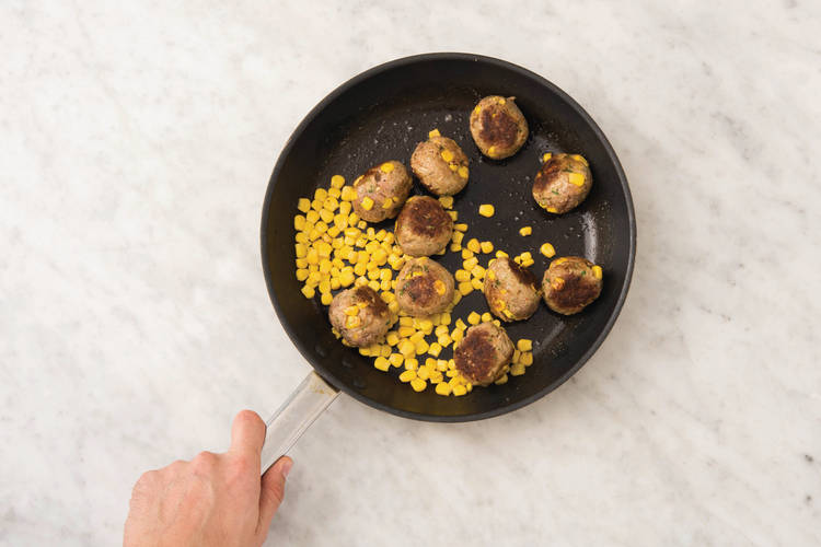 Cook the meatballs
