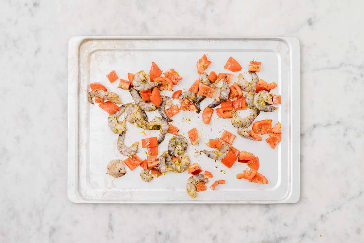 BROIL SHRIMP & PEPPERS