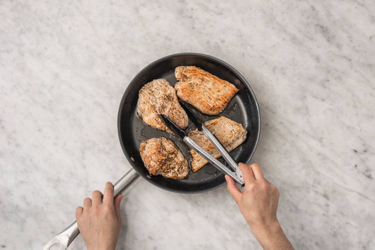 Pan-Fry the Turkey