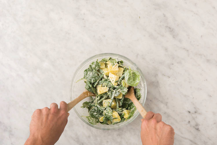 Dress the salad