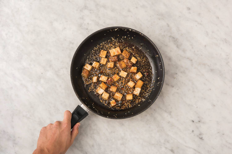 Cook the tofu