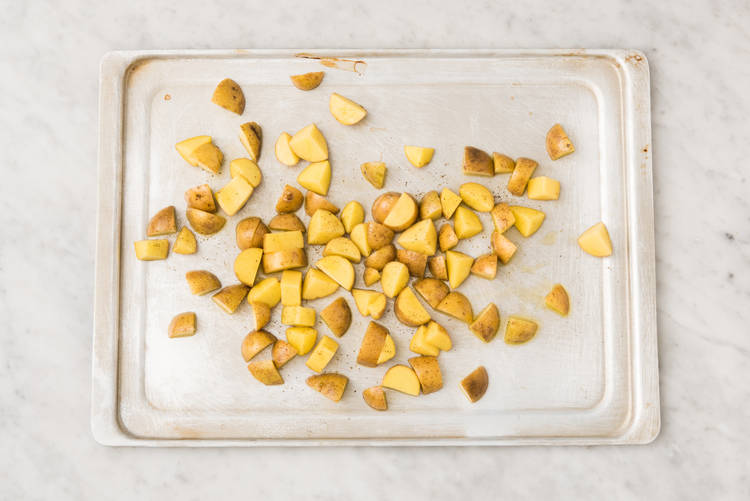 COOK POTATOES & PREP