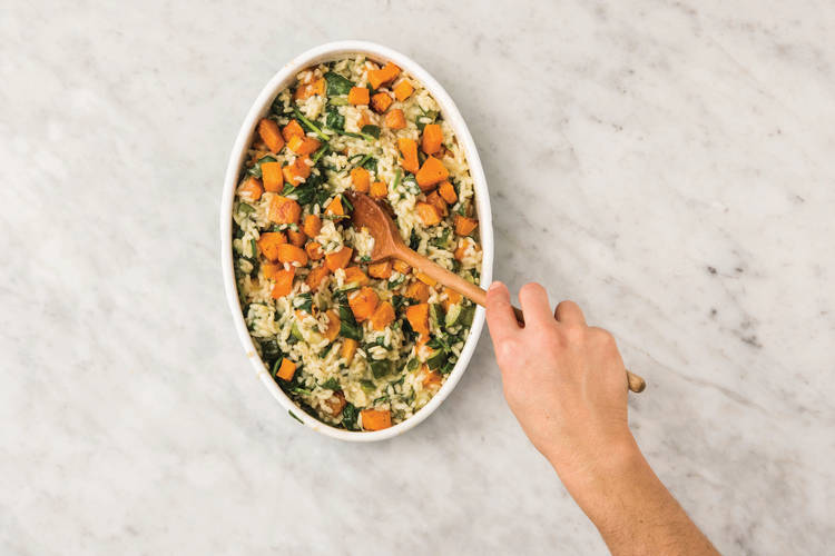 finish the risotto