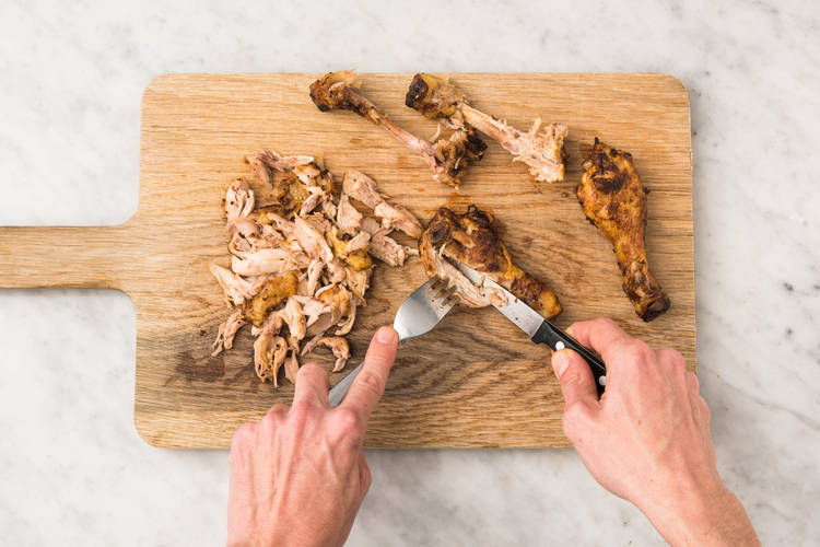 Effilocher le poulet