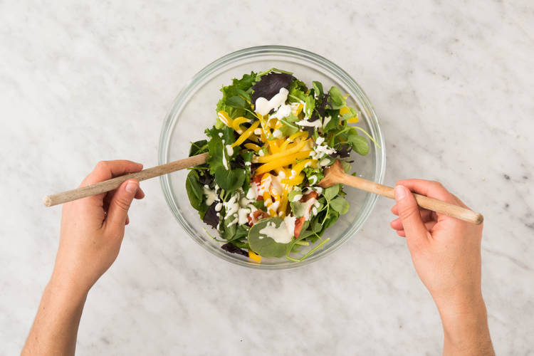Préparer la salade