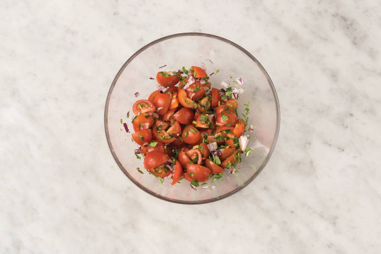 Make the tomato salsa