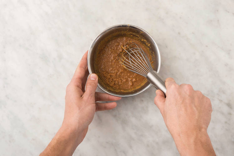 Make the peanut dressing