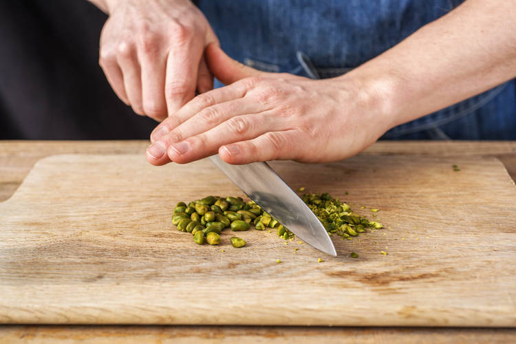 Chop the Pistachios