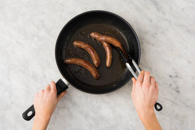 Cuire les merguez