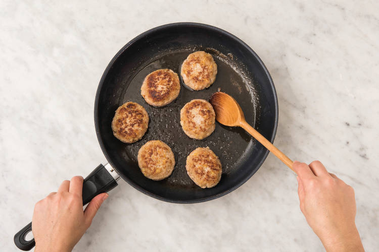 Cook the rissoles