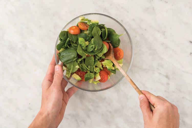 Dress the salad