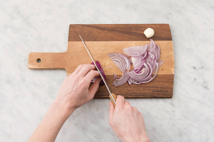 Caramelise the onions