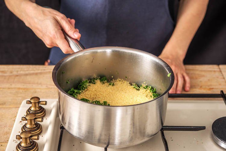 Cook the couscous