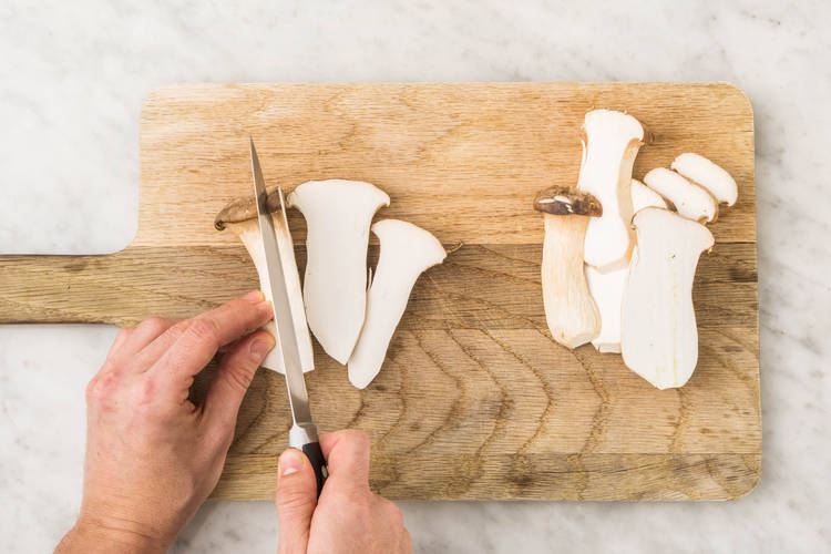 Koningsoesterzwam snijden