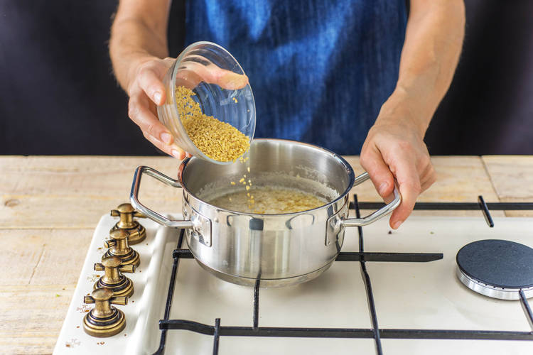 Cook the Bulgur Wheat
