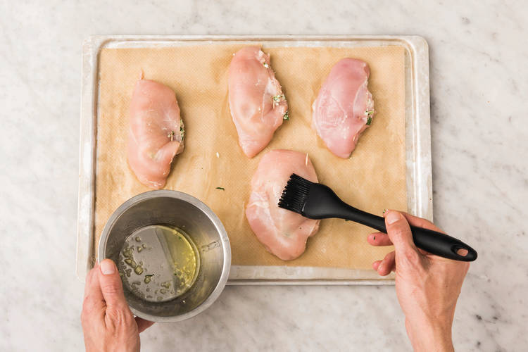 Prep the garlic oil