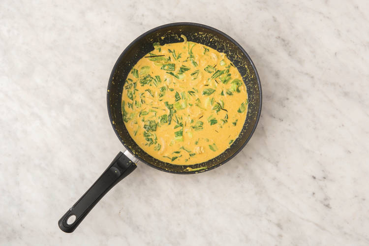 Add the coconut milk