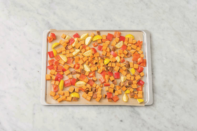 Roast the veggies