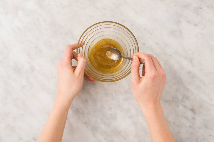 préparer la vinaigrette