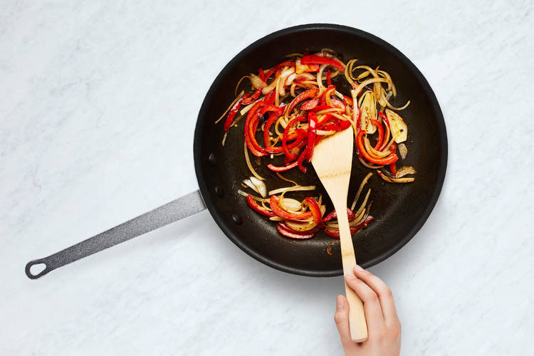 Cook Pepper and Onion
